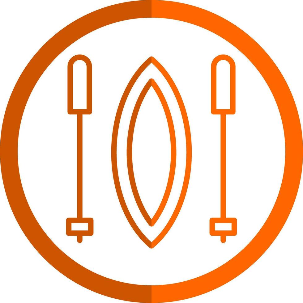 Slalom Vector Icon Design