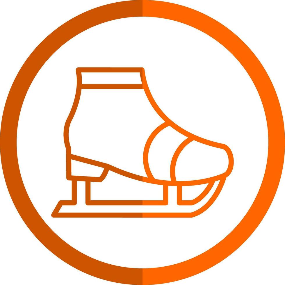 Ice skate Vector Icon Design