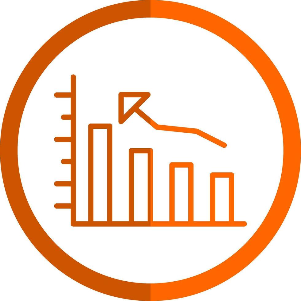 Bar graph Vector Icon Design