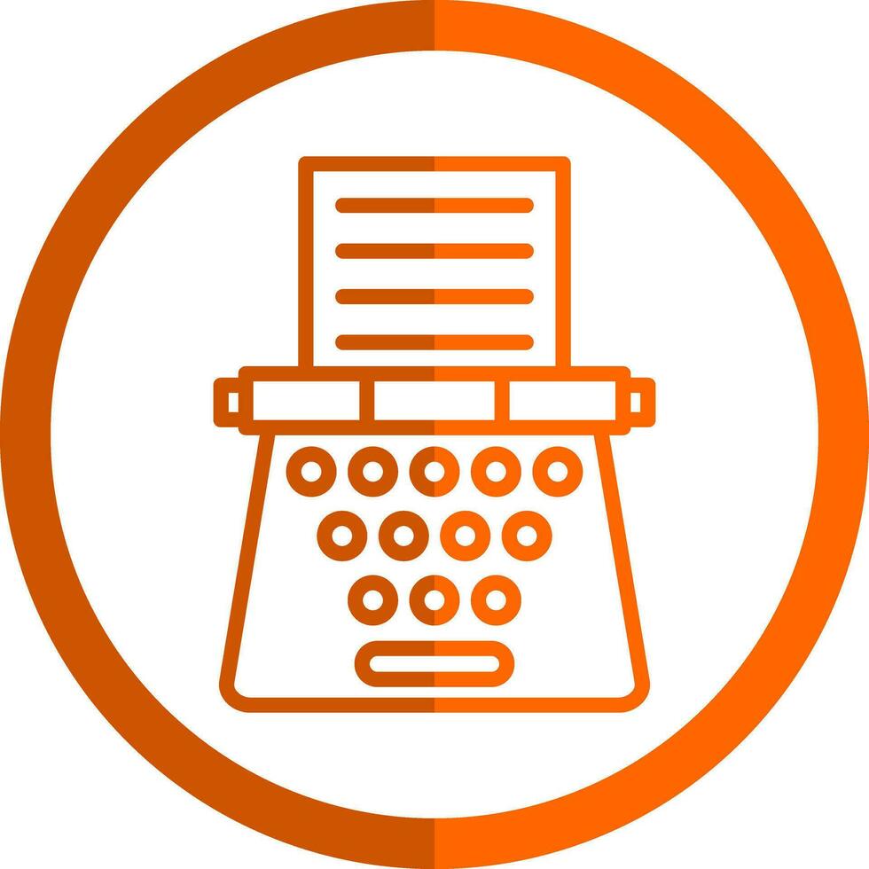 Typewriter Vector Icon Design