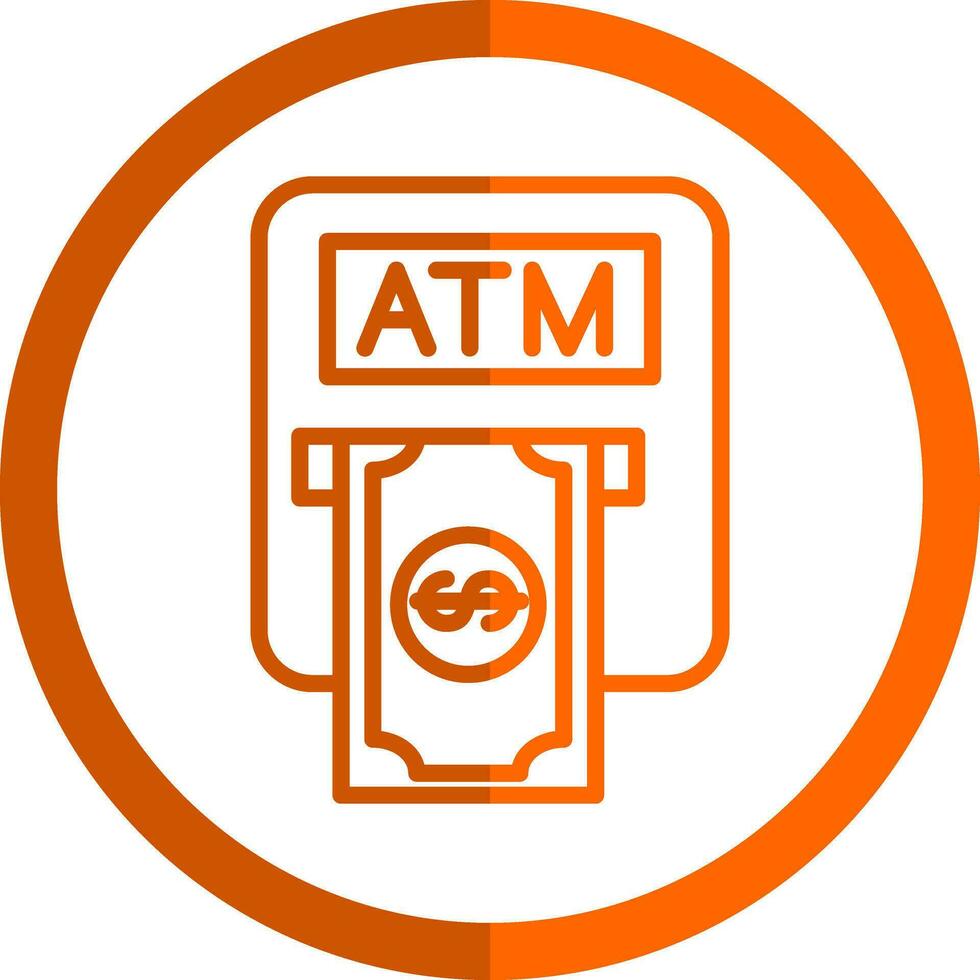 Atm machine Vector Icon Design