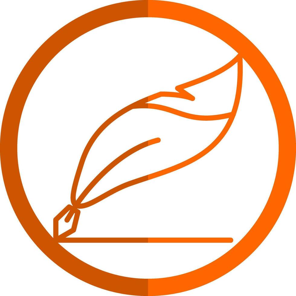 Quill pen Vector Icon Design
