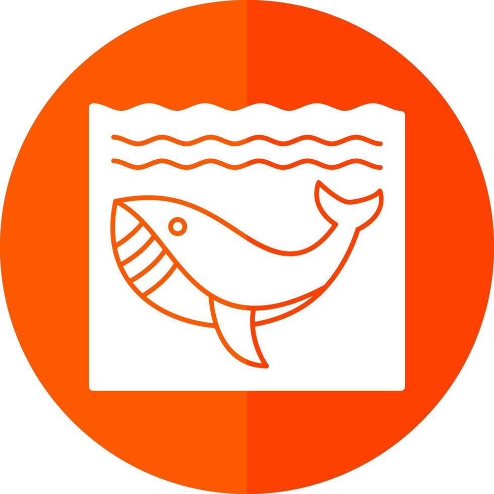 ballena en agua vector icono diseño