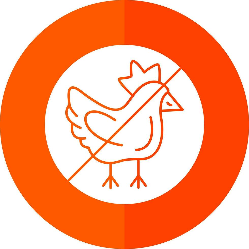 No chicken Vector Icon Design