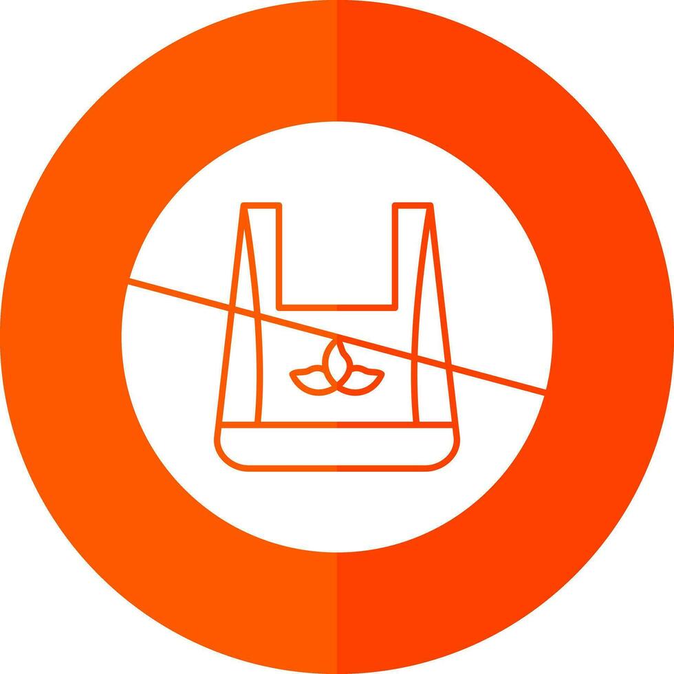 No plastic bags Vector Icon Design