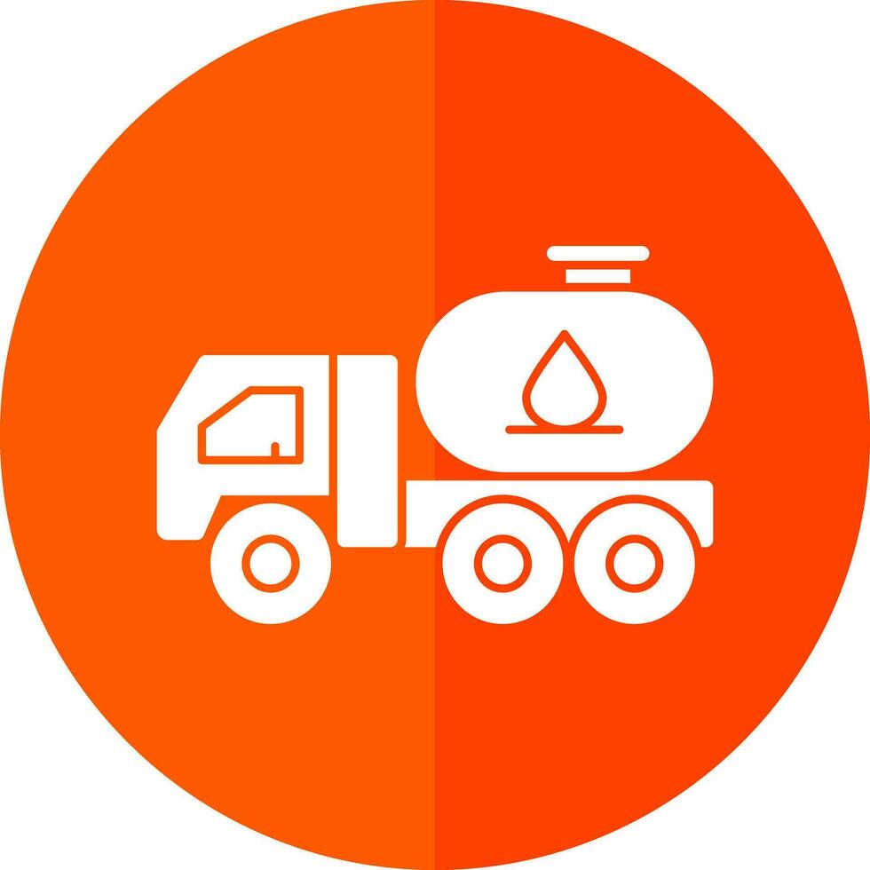 Tanker truck Vector Icon Design