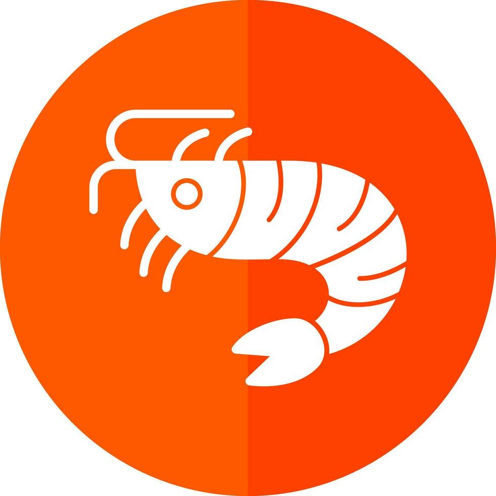 diseño de icono de vector de camarones