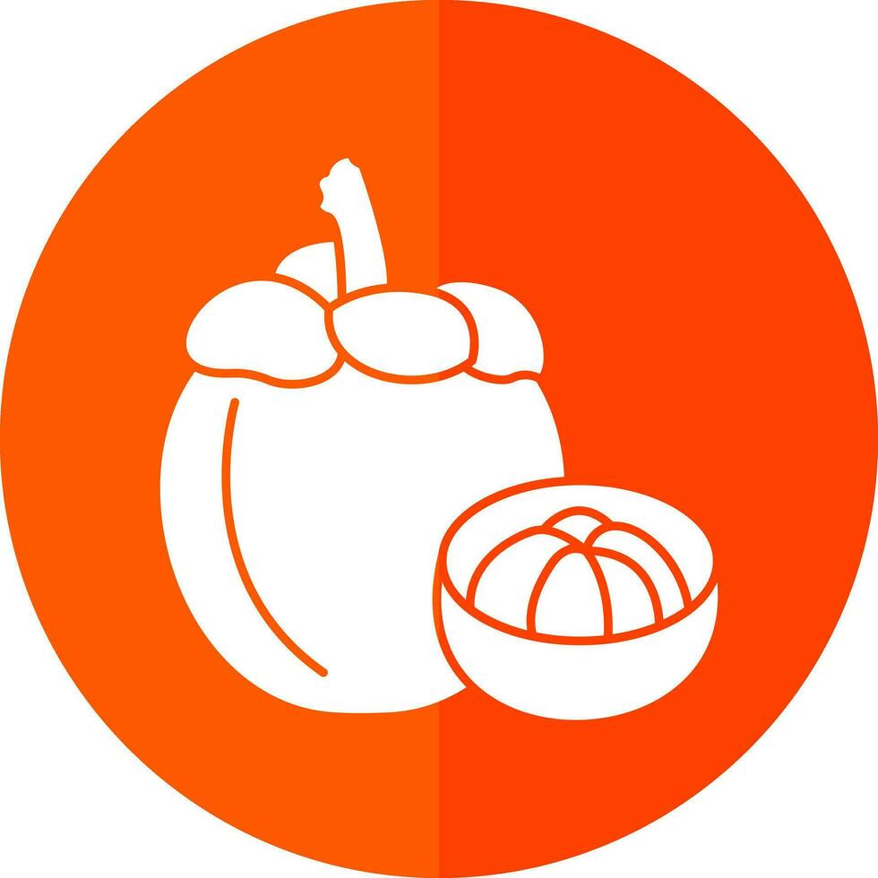 Mangosteen Vector Icon Design
