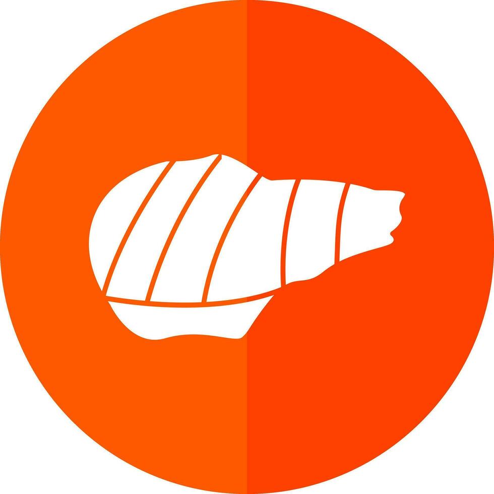 Grilled pork Vector Icon Design