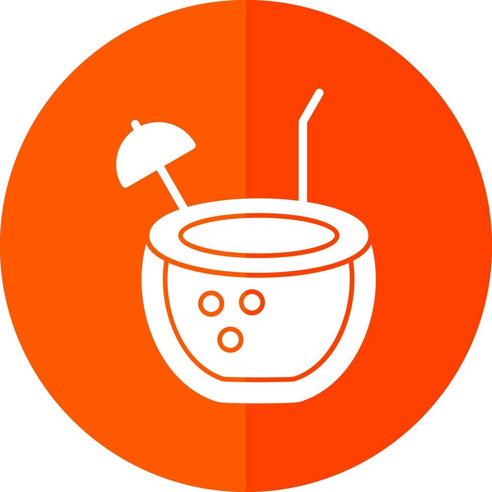 diseño de icono de vector de bebida de coco