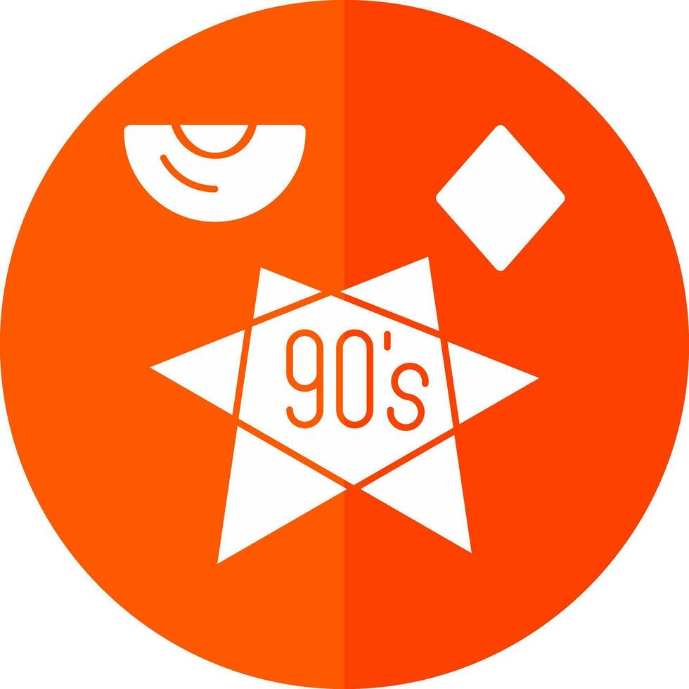 90s vector icono diseño