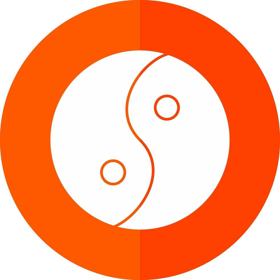 Yin yang Vector Icon Design