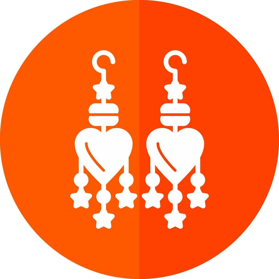 Earrings Vector Icon Design