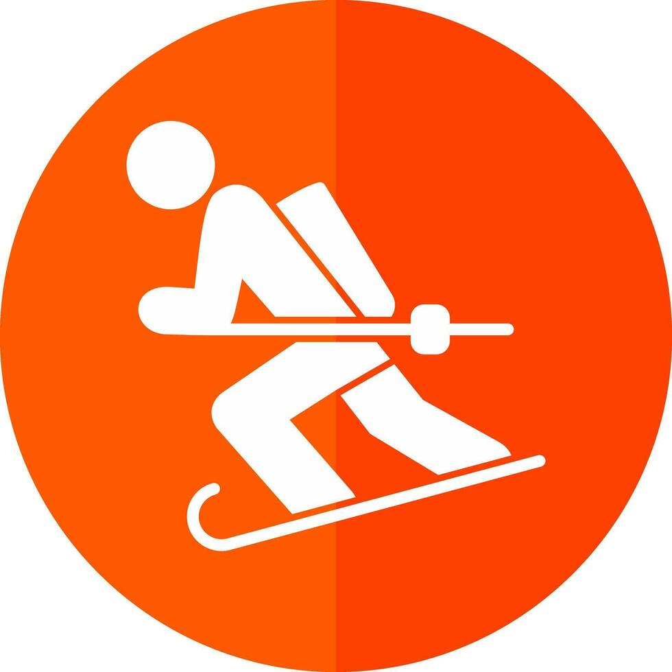 esquís vector icono diseño