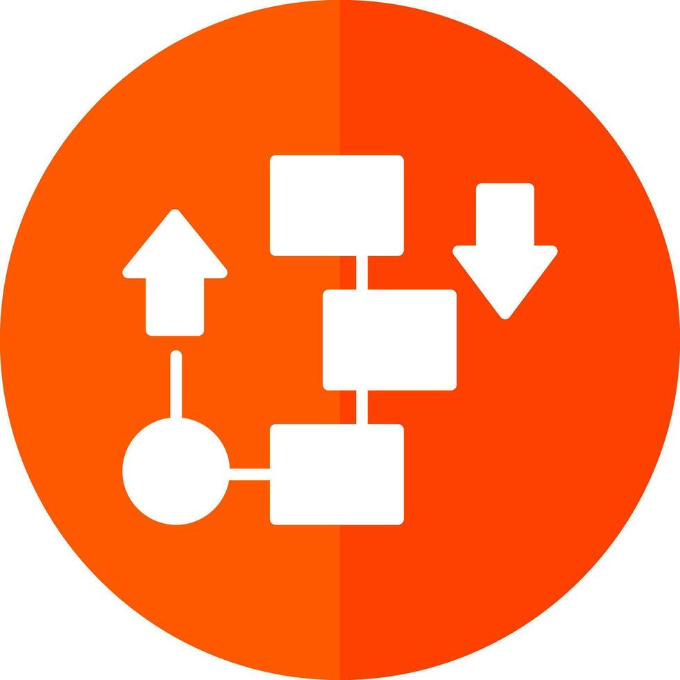 Flow diagram Vector Icon Design