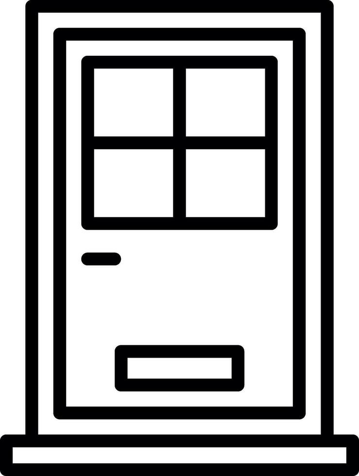 Front Door Vector Icon Design