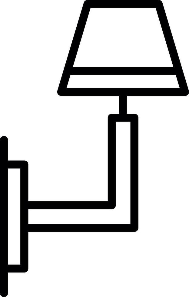 Wall Light Vector Icon Design