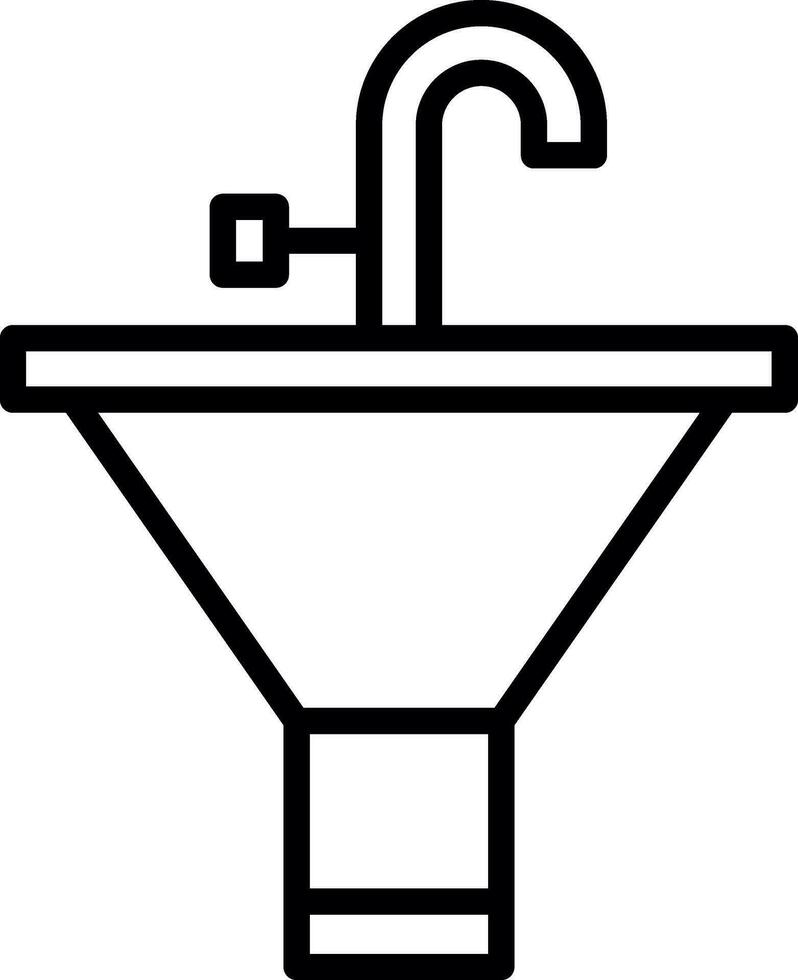 Bathroom Sink Vector Icon Design