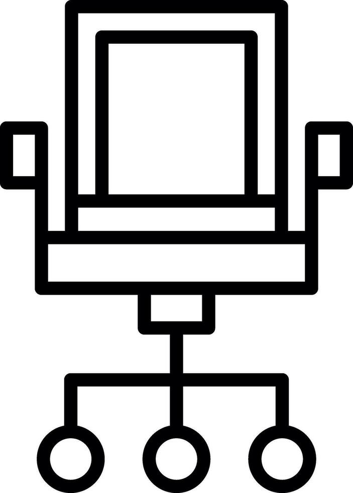 Office Chair Vector Icon Design