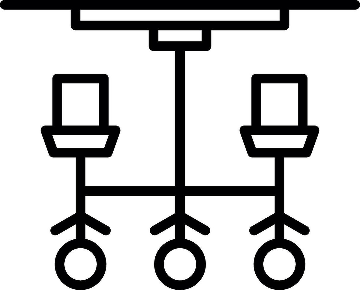 Chandelier Vector Icon Design