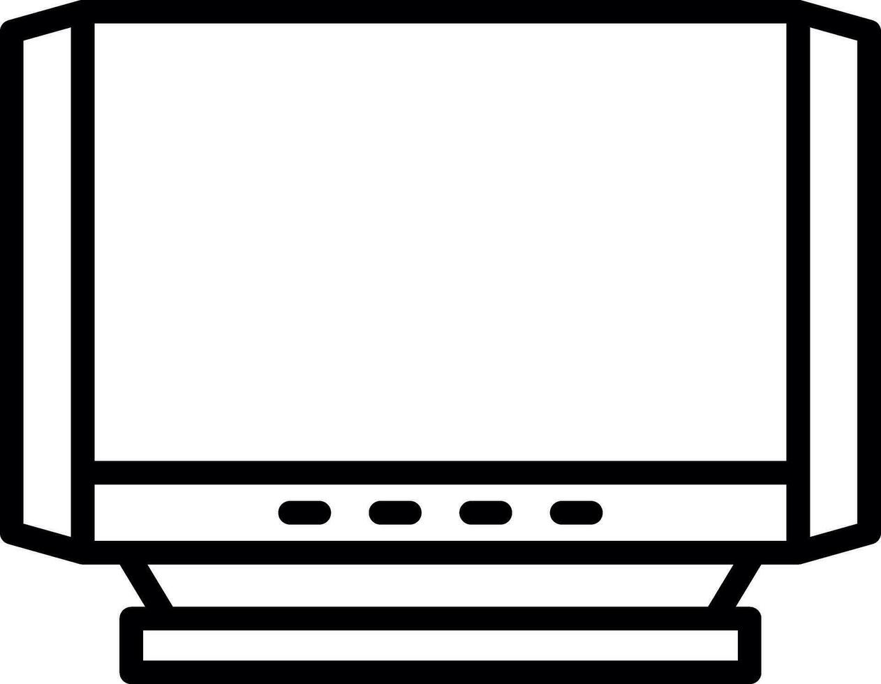 Television Vector Icon Design