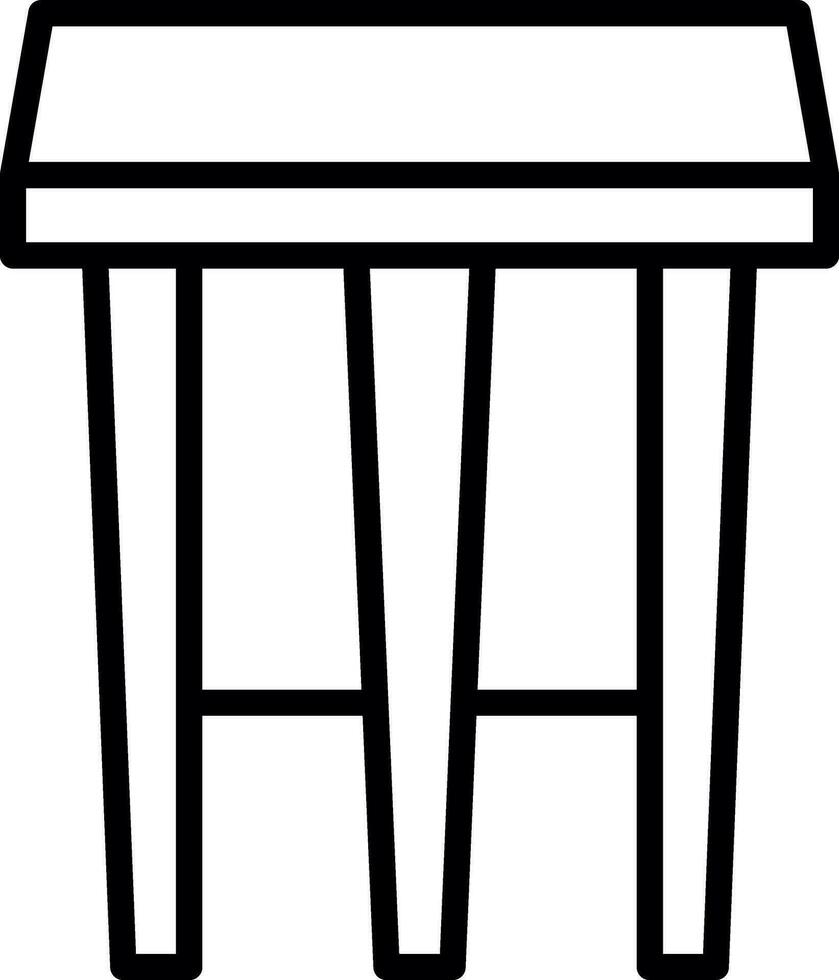 Stool Vector Icon Design