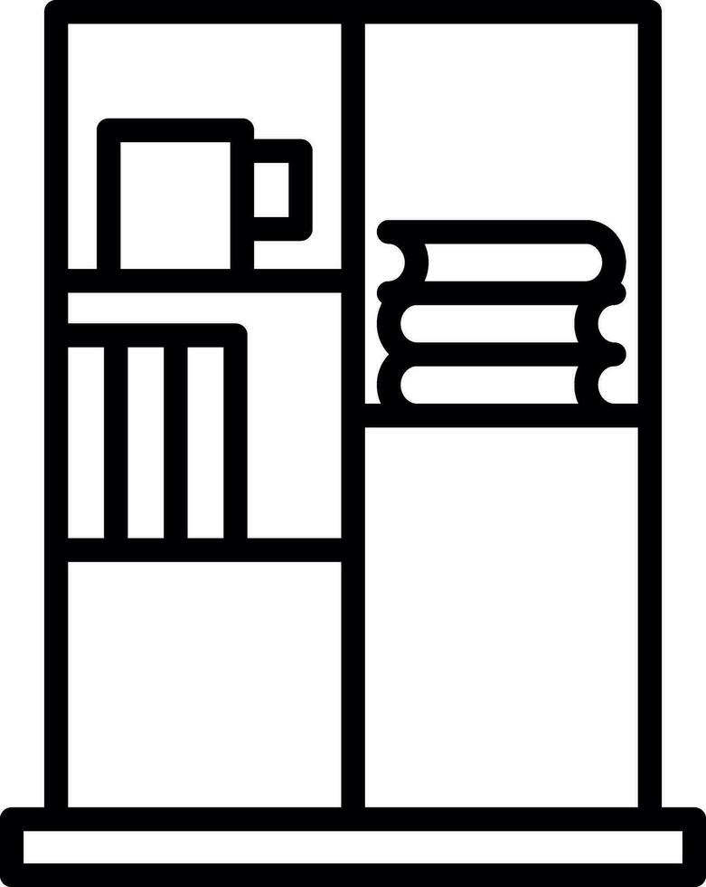 Book Case Vector Icon Design