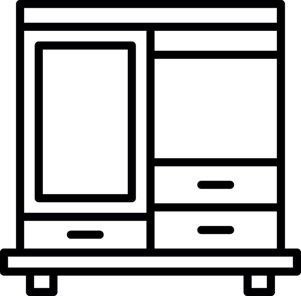 Wardrobe Vector Icon Design