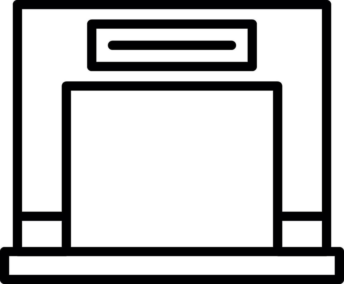 Fireplace Vector Icon Design