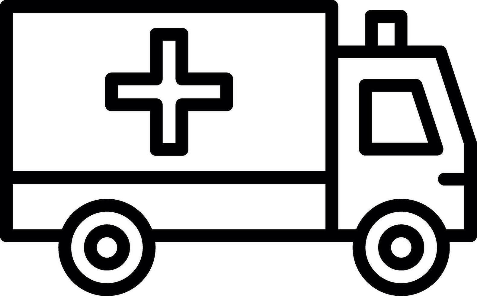 Ambulance Vector Icon Design