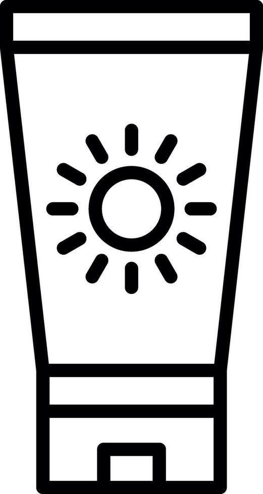 Sun block Vector Icon Design