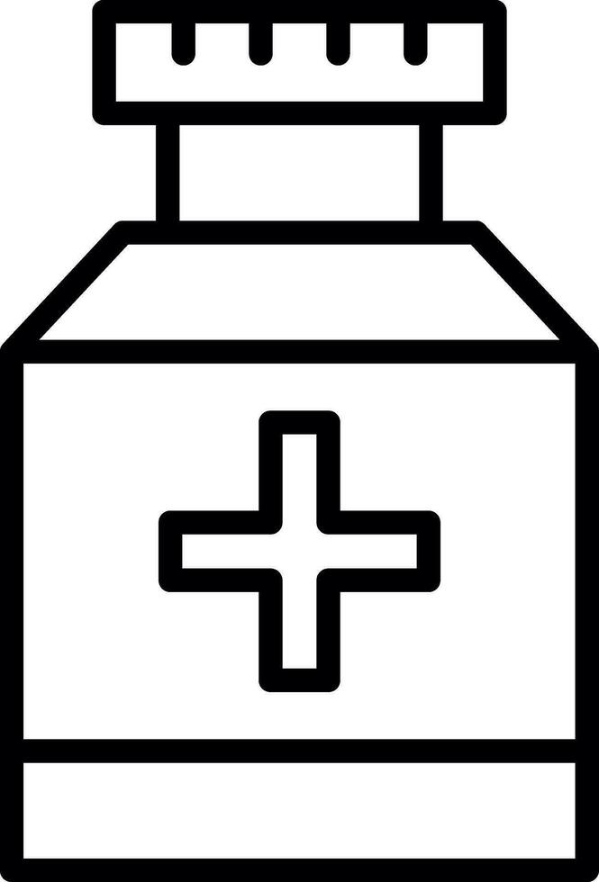 Pill jar Vector Icon Design