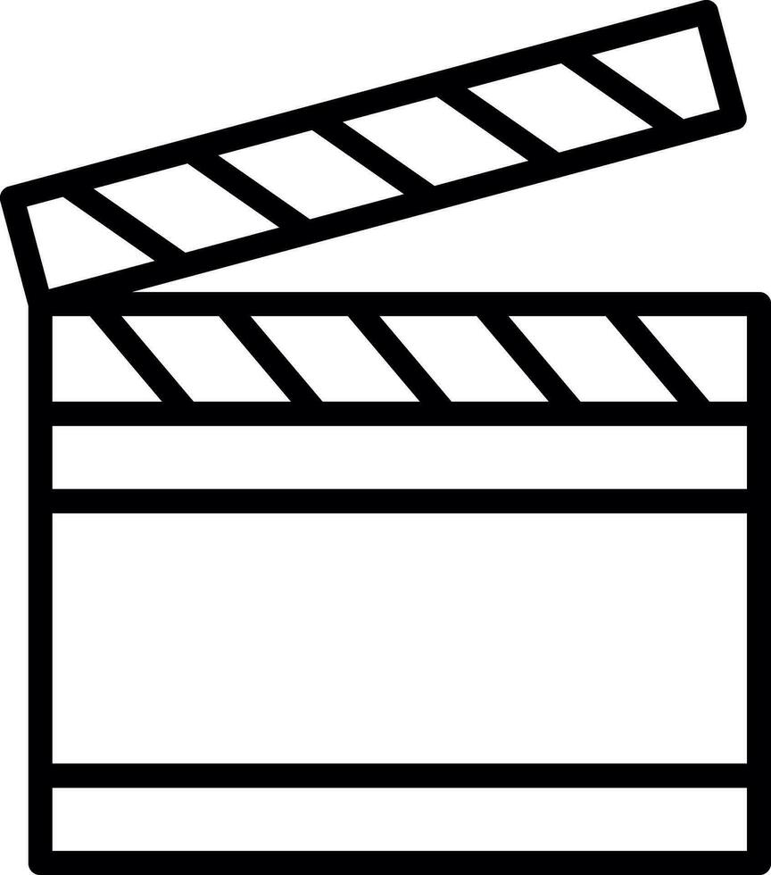 Clapperboard Vector Icon Design