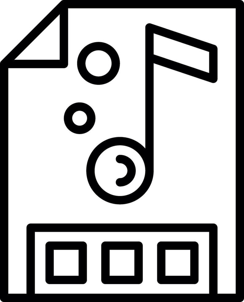 Music file Vector Icon Design