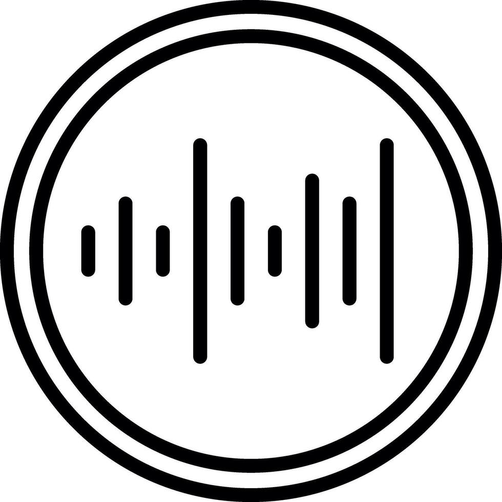 Sound waves Vector Icon Design