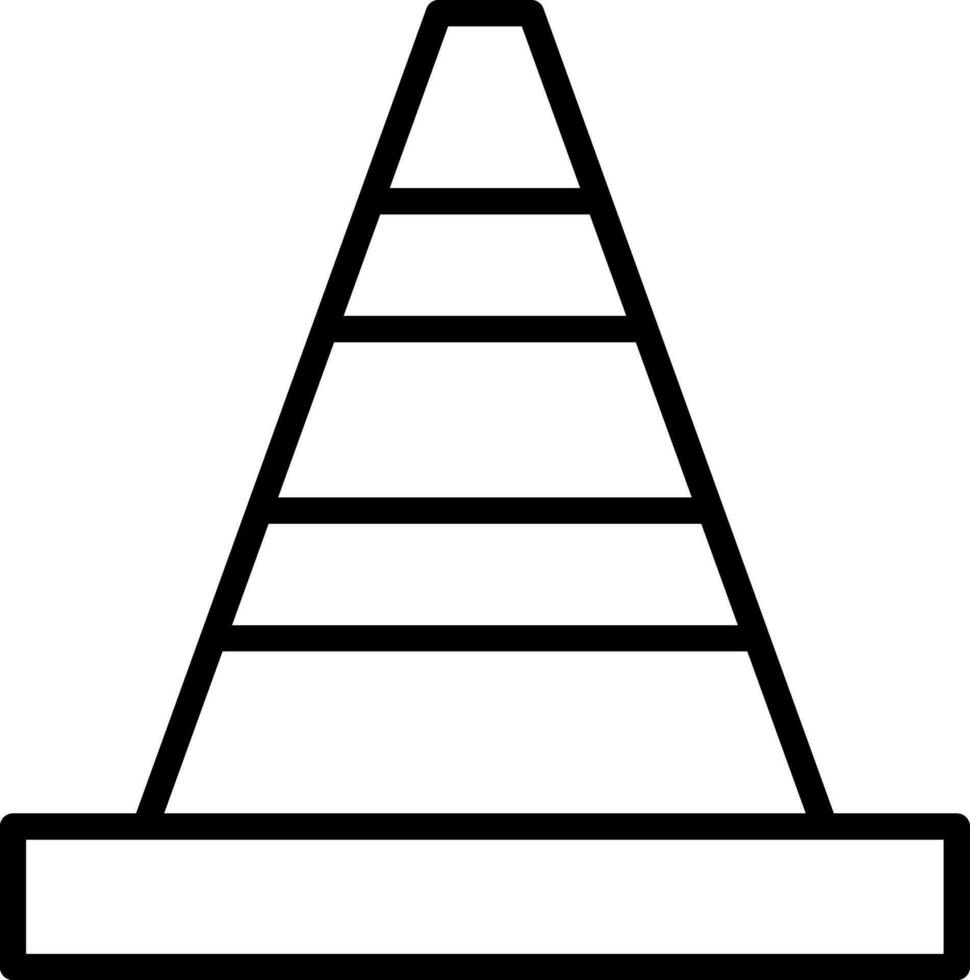 Traffic cone Vector Icon Design