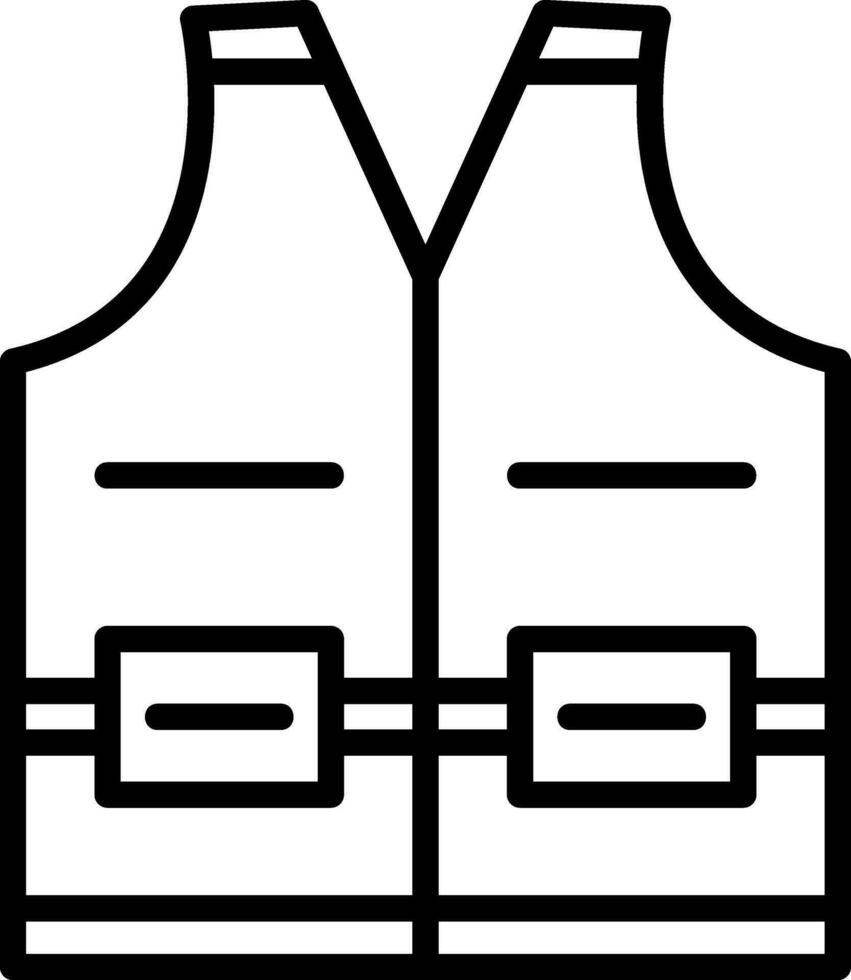 High visibility vest Vector Icon Design