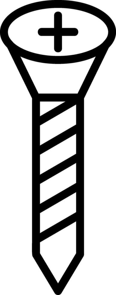 diseño de icono de vector de tornillo