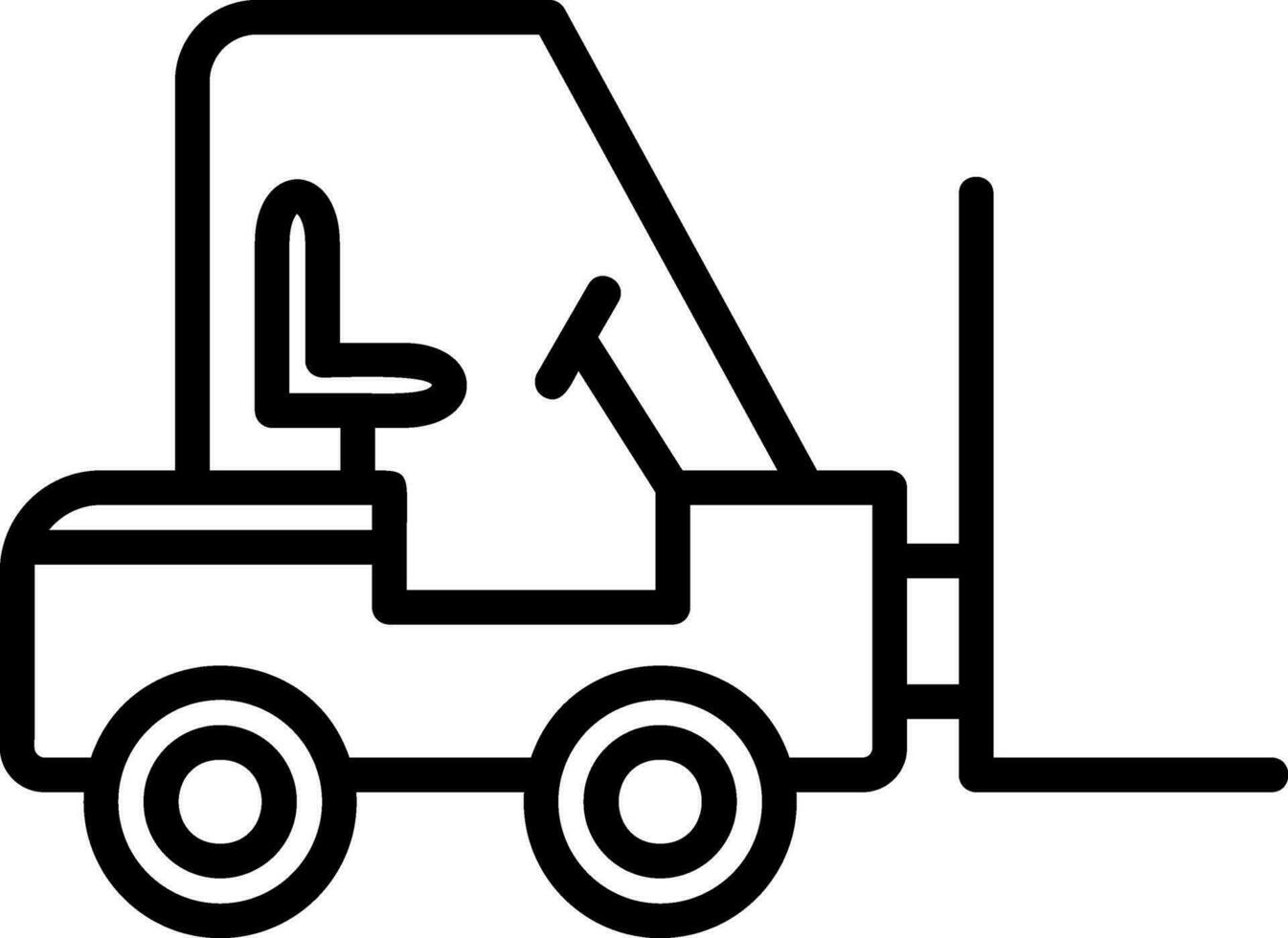 Forklift Vector Icon Design