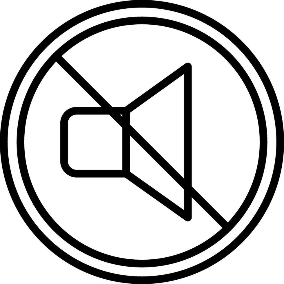 Mute Vector Icon Design