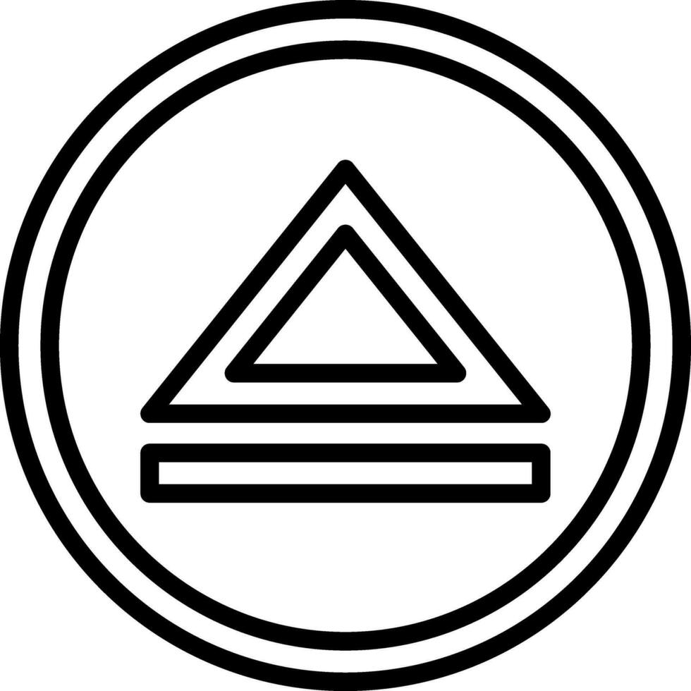Eject Vector Icon Design
