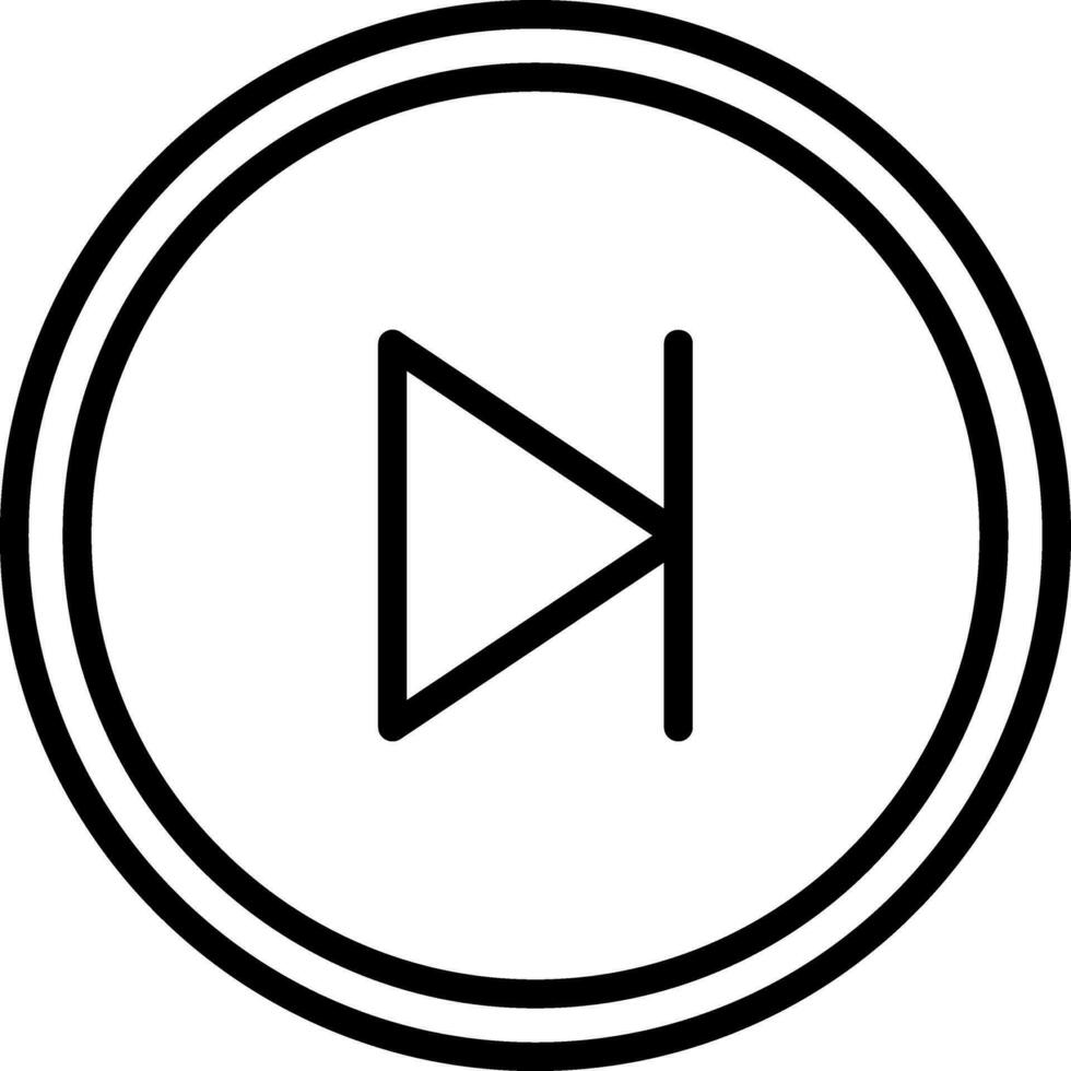 Skip Vector Icon Design