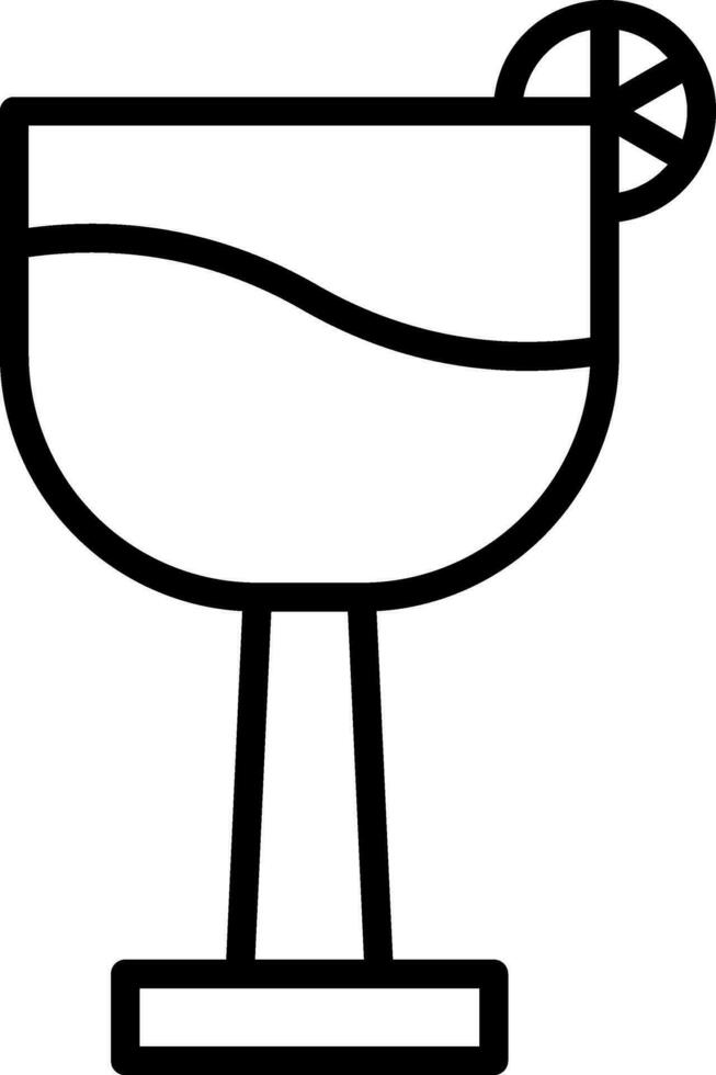Cocktail Glass Vector Icon Design