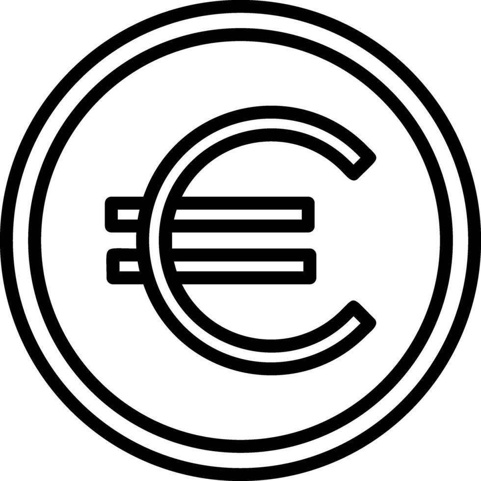 euro moneda vector icono diseño