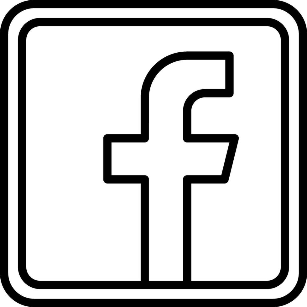 Facebook logo vector icono diseño