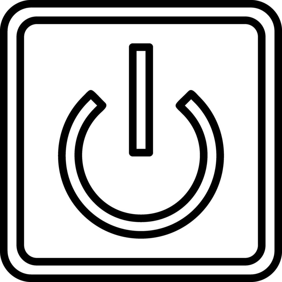 Power Button Off Vector Icon Design