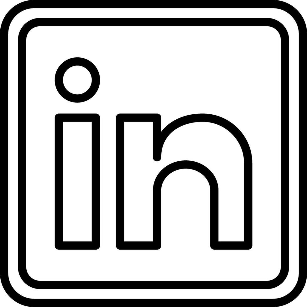 Linkedin Vector Icon Design