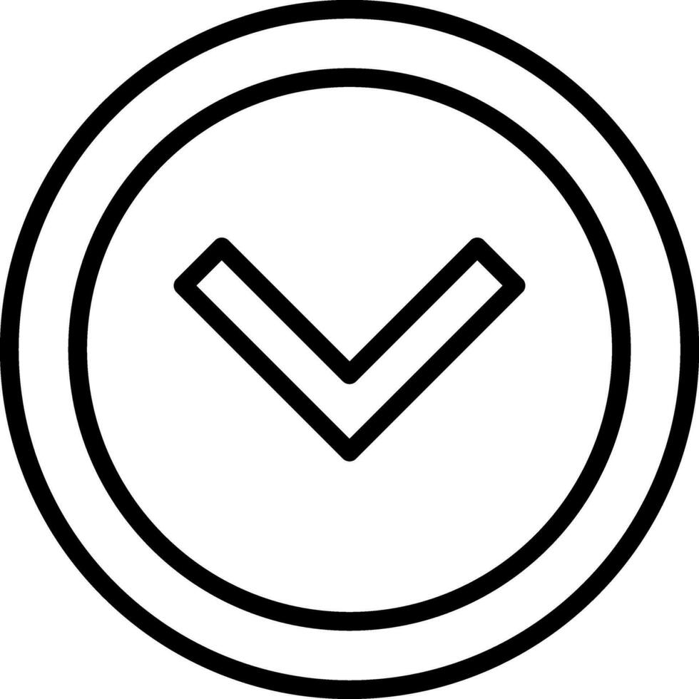 Chevron Arrow Down Vector Icon Design