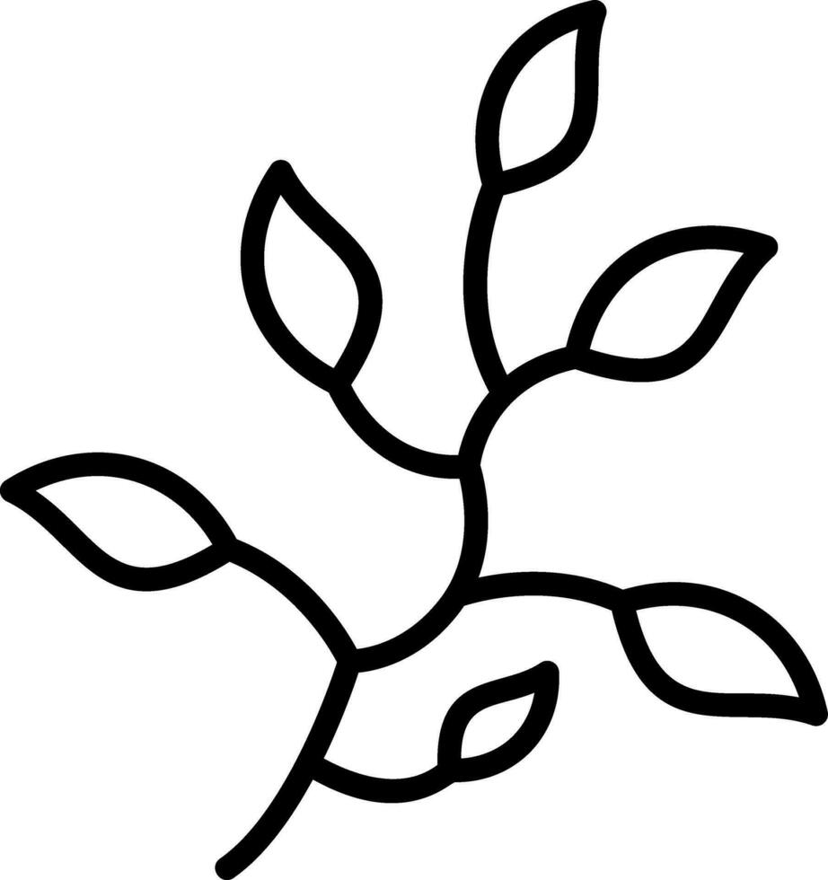 Branch Leaves Vector Icon Design