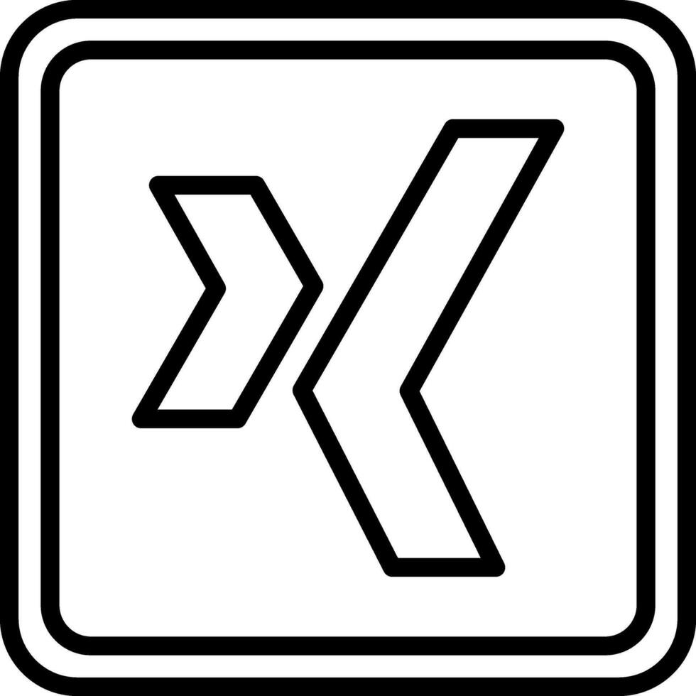 Xing Logo Vector Icon Design